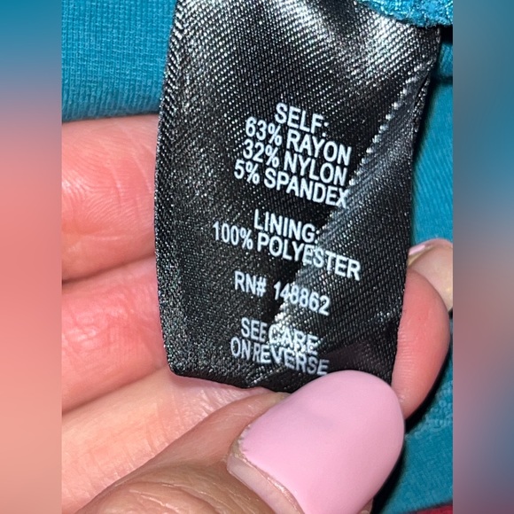 TORRID 1 Short Sleeves BLUE DRESS KNIT A LINE midi Sweetheart neck, Flared Skirt - Picture 4 of 14